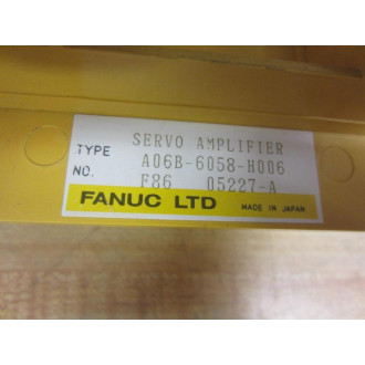 Fanuc A06B-6058-H006 Base With Cooling Fans - Used