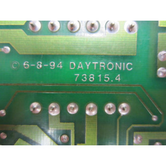 Daytronic 73815.4 Circuit Board 738154 - Used