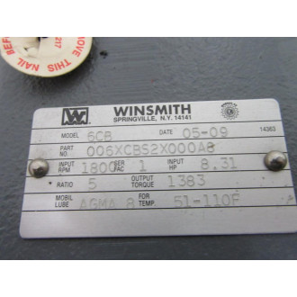 Winsmith 6CB Speed Reducer 006XCBS2X000A8 - New No Box