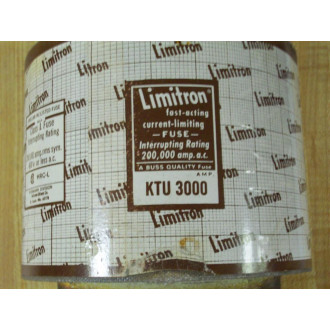 Limitron KTU 3000 Bussmann Fuse KTU3000 - New No Box