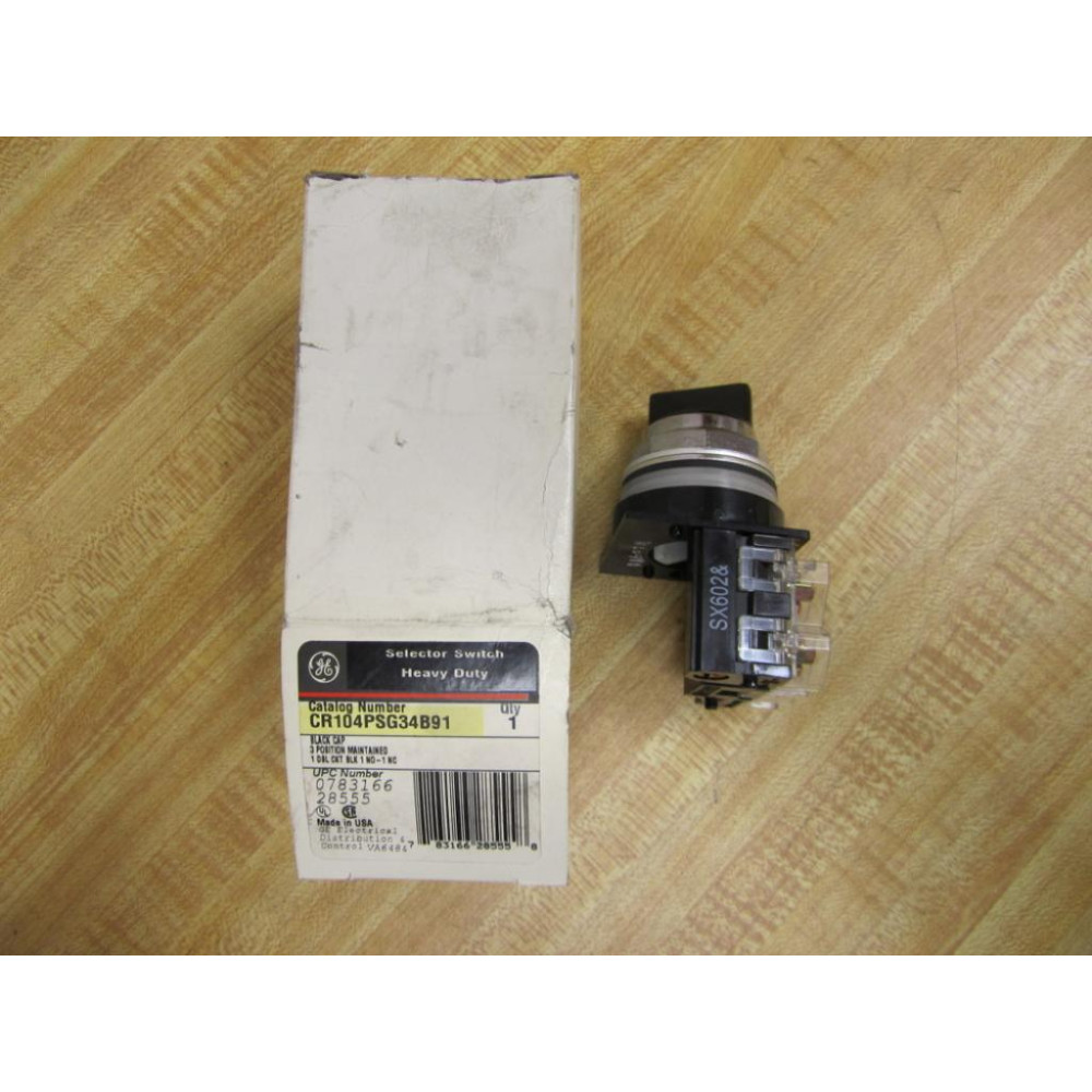 General Electric CR104PSG34B91 Selector Switch GE