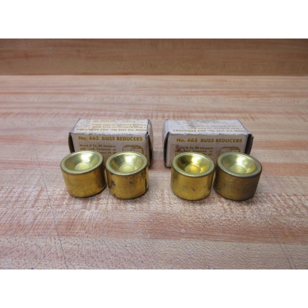 Bussmann 663 Buss Fuse Reducer 2 Pair