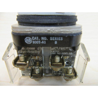 Allen Bradley 800T-A1B Push Button 800TA1B Ser.T Green - Used