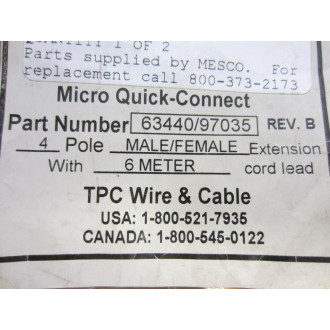 TPC  Wire & Cable 6344097035 Cable  6344097035