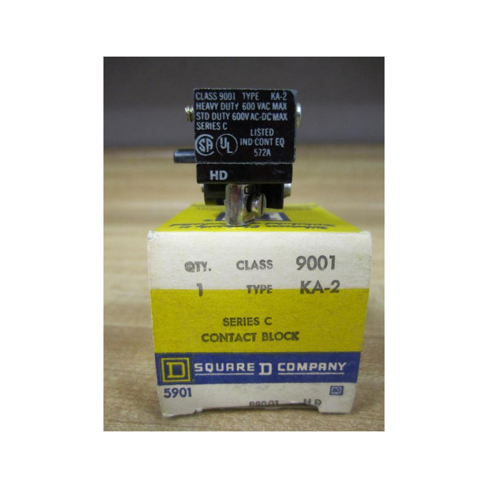 Square D 9001-KA2 Contact Block 9001KA2 88001 Series C