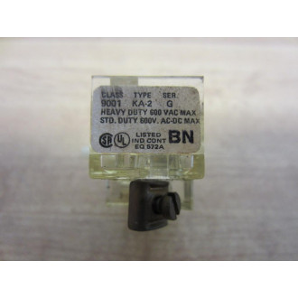 Square D 9001-KA2 Contact Block 9001KA2 88001 Clear (Pack of 7) - Used