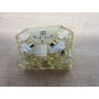 Square D 9001-KA2 Contact Block 9001KA2 88001 Clear (Pack of 7) - Used