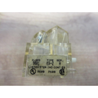 Square D 9001-KA2 Contact Block 9001KA2 88001 Clear (Pack of 7) - Used