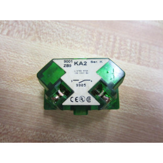 Square D 9001-KA2 Contact Block 9001KA2 88001 Green - New No Box