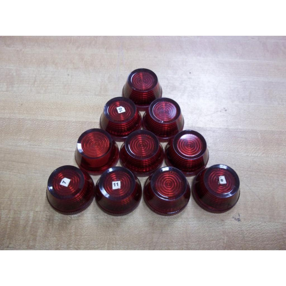 Allen Bradley 800T-N26R Lens Red 800TN26R (Pack of 10) - Used