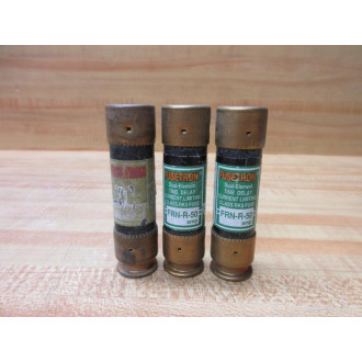 Fusetron FRN-R-50 Bussmann Fuse Cross Ref 4A453 Tested (Pack of 3) - Used