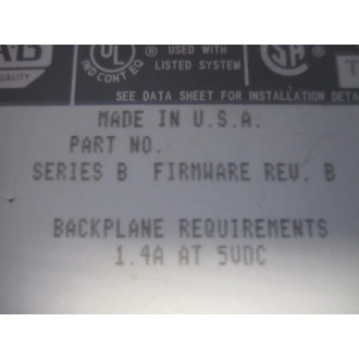 Allen Bradley 1771-OFE2 Module Ser. B, FW Rev. B - Used