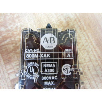 Allen Bradley 800M-XAK Contact Block 800MXAK - New No Box