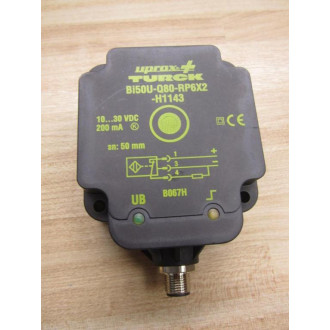 Turck BI50U-Q80-RP6X2-H1143 Switch BI50UQ80RP6X2H1143 1608941 Color May Vary - New No Box