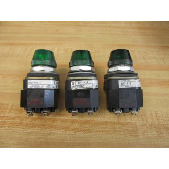 Allen Bradley 800T-P16G Green Pilot Light 800TP16G (Pack of 3) - Used