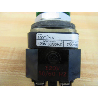 Allen Bradley 800T-P16G Green Pilot Light 800TP16G (Pack of 3) - Used