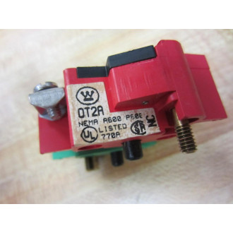 Westinghouse 0T2A Contact Block OT2A 1-NO 1-NC 2602D69G05 Red & Green - New No Box