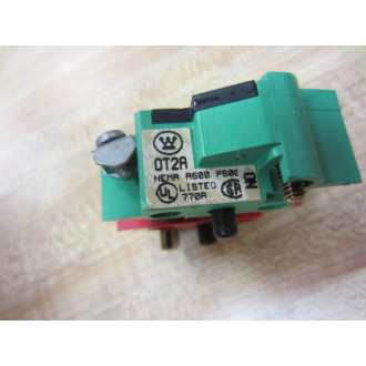 Westinghouse 0T2A Contact Block OT2A 1-NO 1-NC 2602D69G05 Red & Green - New No Box