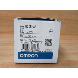 Omron H3CR-A8 Timer Range  1.2S-300H 100-240VAC 100-125VDC