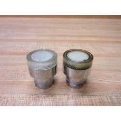Schneider Electric ZB2BW37 Illuminated Push Button Head Clear (Pack of 2) - Used