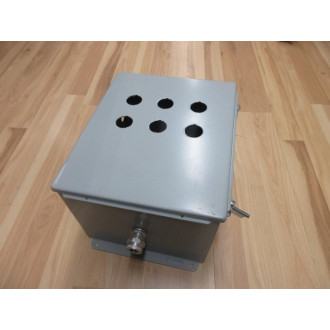Hoffman A12108CH Junction Box 6x 30mm Push Button Holes - Used