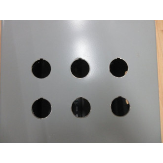 Hoffman A12108CH Junction Box 6x 30mm Push Button Holes - Used