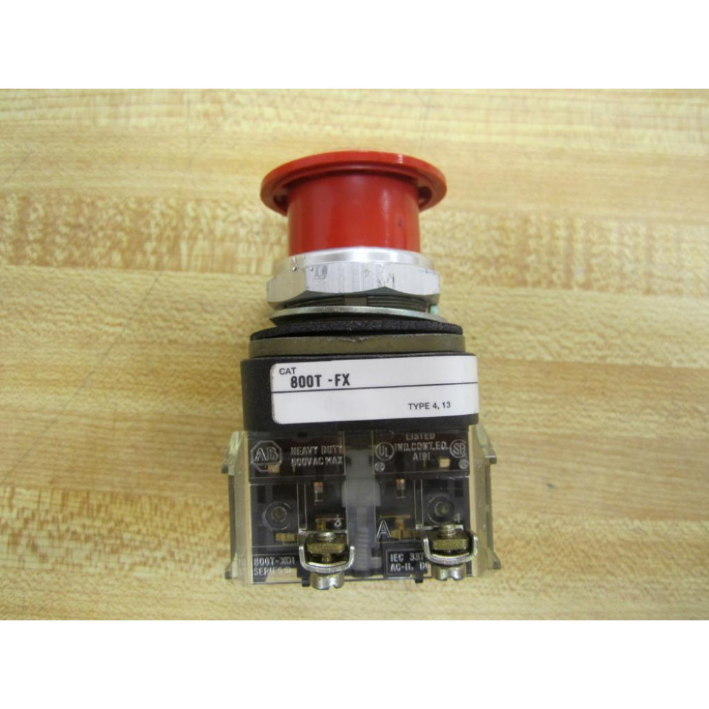 Allen Bradley 800T-FXD1 Push Button 800TFX w800T-XD1 - Used