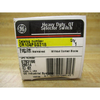 General Electric CR104PSG21B Selector Switch