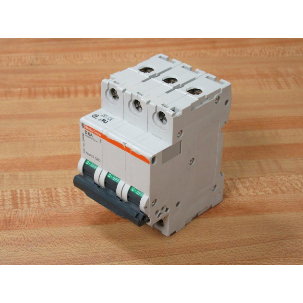 Merlin Gerin 24536 Square D Breaker 6A MG24536 Schneider WClips - Used