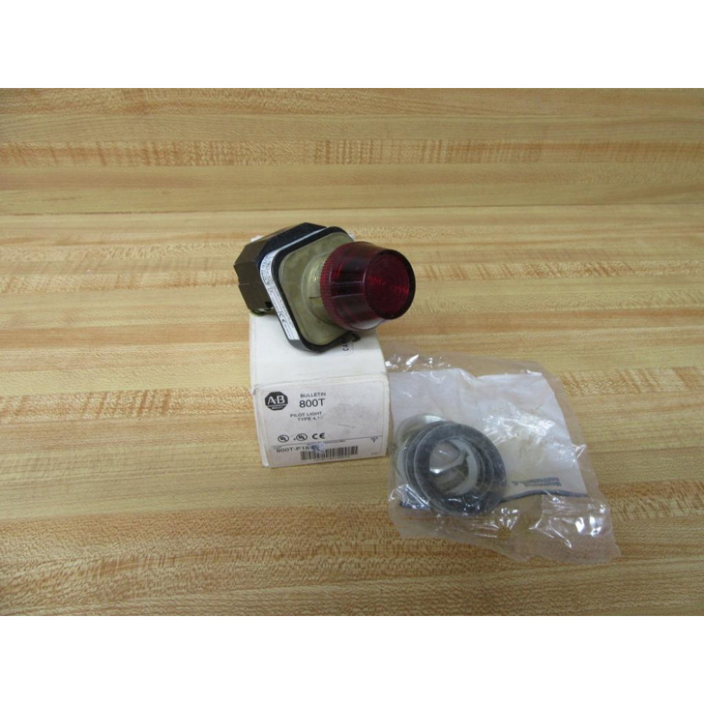 Allen Bradley 800T-P16 Pilot Light W Red Lens Cap 800T-P16R