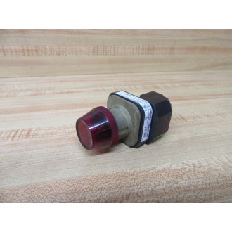 Allen Bradley 800T-P16 Pilot Light W Red Lens Cap 800T-P16R