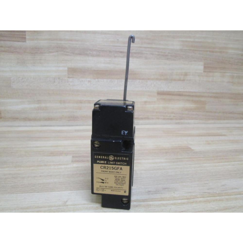 General Electric CR215GFA Limit Switch WLever & Operating  Head CR215GH32 - Used
