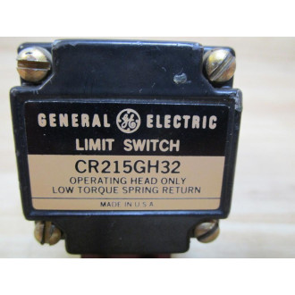 General Electric CR215GFA Limit Switch WLever & Operating  Head CR215GH32 - Used