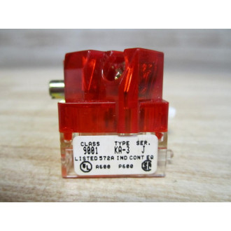 Square D 9001-KA3 Contact Block 88002 Series JRed