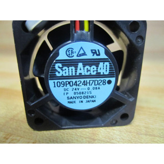 Sanyo Denki 109P0424H7D28 SanAce40 Fan - New No Box