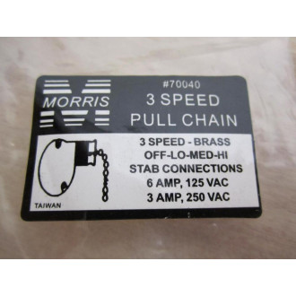Morris 70040 Pull Chain OnOff Switch