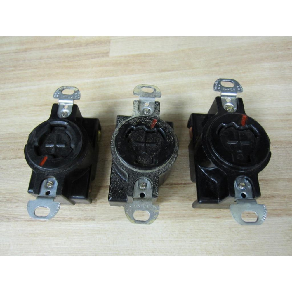 Arrow Hart GL20443 Power Lock Receptacle 10A250VDC (Pack of 3) - Used