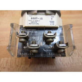 Allen Bradley 800T-J5A Selector Switch 800TJ5A w800T-XA - Used