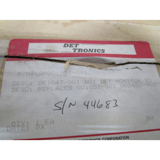 Detronics SP001051001 Monitor Board