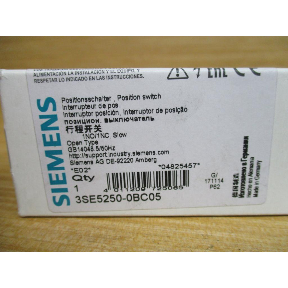 Siemens 3SE5250-0BC05 Position Switch