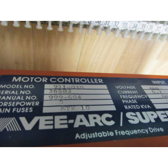 Vee Arc 931-030 Adjustable Frequency Drive 931030