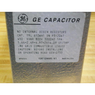 GE General Electric 19L610WH1 Capacitor 19L610WH - New No Box