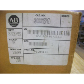 Allen Bradley 8000MBAZ Memory Module Bubble Panel