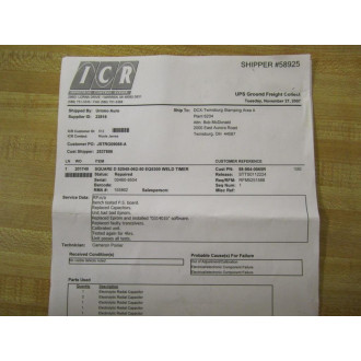 Square D 52045-062-50 Module EQ5300 ICR Sevices - Refurbished