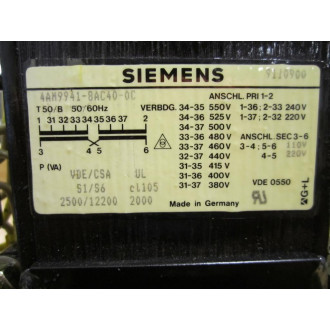 Siemens 4AM9941-8AC40-0C Transformer 4AM99418AC400C - New No Box