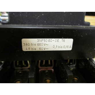 Siemens 3NP5060-0EA76 Fuse Switch Disconnector 3NP50600E76