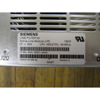Siemens 6SL3-000-0BE21-6AA0 Line-Filter 6SL30000BE216AA0