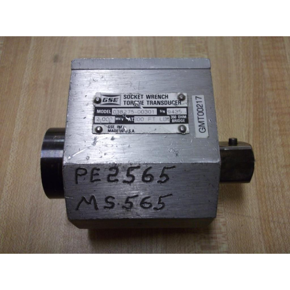 GSE 038275-00301 Socket Torque Transducer 300FTLB - Used