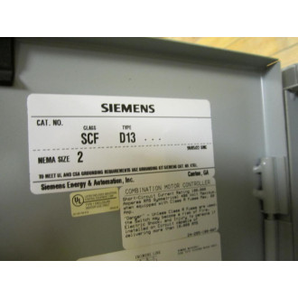 Siemens SCFD13 Starter - Used