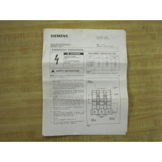 Siemens SCFD13 Starter - Used